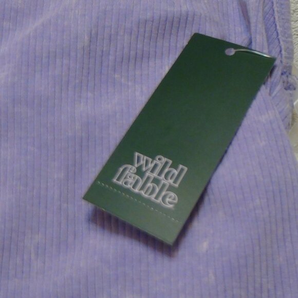 Women's Ribbed Halter Top - Wild Fable Lilac Juniors Sizes - Picture 6 of 13